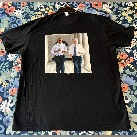 NEXT LEVEL Obama Biden T-Shirt * Adult XL * Real Political XL Black TEE - Picture 5 of 10